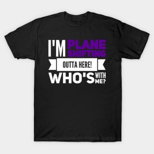 Funny DnD Plane Shifter - Natural 20 - D20 - Dungeon Master T-Shirt